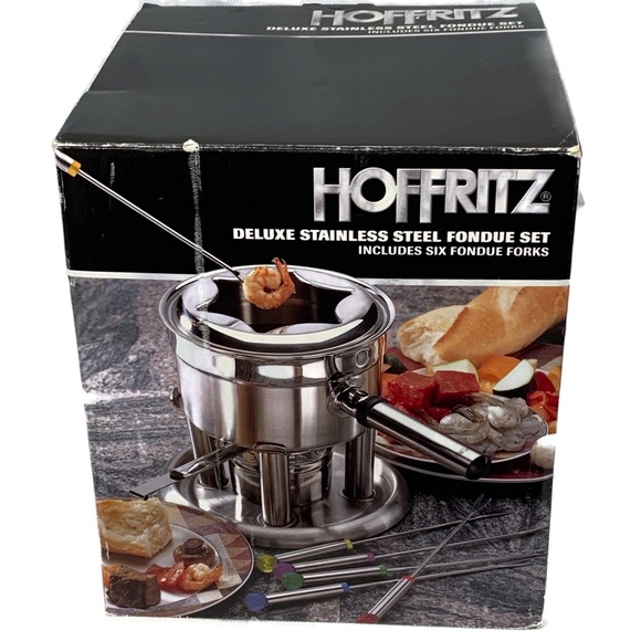 Hoffritz Deluxe  Stainless Steel Fondue Set - Picture 3 of 10